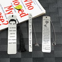 I'm Trying Very Hard Not To Connect With People Right Now Book Mark Personalized Metal Bookmarks Reading Markers for Book Lovers