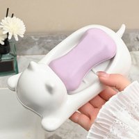 Household Cat-Shaped Plastic Soap Dish Dual-Use Soap Dish For Bathroom Kitchen Cute Soap Storage Rack For Dormitory Sinks