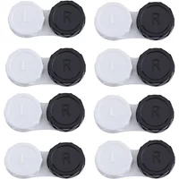 Mini Portable Contact Lens Case Eyes Contacts Care Container Box Contact Lenses Storage Box Two-color Contact Lens Box Hot Sale