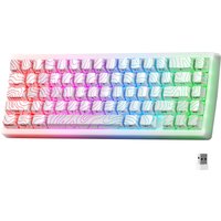 XVX M67 JadeStone Mechanical Keyboard With IMD-Tech Keycaps 60% Percent Thocky Creamy Wireless Mechanical Key Board Gasket Mount