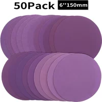 Disques de ponçage 6 pouces crochet et boucle 60-10000 grain papier de verre 150 mm pour ponceuse orbitale aléatoire travail du bois automobile métal voiture