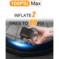 AliExpress THERAGUN Mini Portable Bicycle Pump Rechargeable Air Inflator 100PSI 5V Type-C Bike Accessories for Bike Schrader Presta Tires.