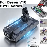 Dyson Staubsauger-Akku V10/V11, wiederaufladbarer Akku mit großer Kapazität, 25,2 V, 12800 mAh, SV12/Animal