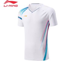 Li-Ning Unisex Badminton Jersey LN BACTERIA PROOF & LN FAST DRY 93%Polyester 7%Elastane LiNing Competition Tee Tops AAYV165