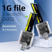 M2 SSD Case M.2 to USB3.0 Gen 1 5Gbps High-speed SSD Enclosure for SATA M.2 NGFF