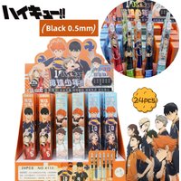 New Haikyuu Nozawa Marimo Hinata Shouyou Anime Cartoon Blind Box Pen Creative Quick-Dry Black Pen Student Stationery Wholesale