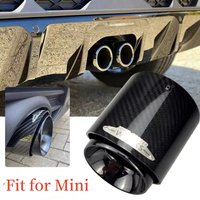 1Piece For Mini Cooper F54 F55 F56 F57 R60 R61 F60 R55 R56 R57 R58 R59 S JCW Carbon Fiber Exhaust Tip Pipe Car Accessories