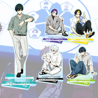 Blue Lock Itoshi Rin 15cm Acrylic Stand Keychain Casual Anime Figure Desk Decor Collectible Gift for Manga Fans and Anime Lovers