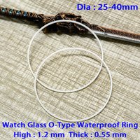 2/5PCS Watch Glass Waterproof Gaskets Dia 25-40mm O-Ring High 1.2MM Thick 0.55MM Watch Glass Waterproof Gasket Ring Replace Part
