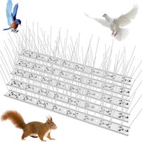 Stainless Steel Birds Spikes Rust Resistance Repellent Needle Fireproof Easy Installation Birds Pigeon Thorn Anti-bird Device