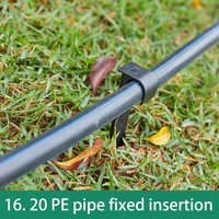 50Pcs DN16 C-Type Ground Stakes Garden Lawn Mower Peg For PE Pipe Drip Irrigation Hose Tube Holder Ground Stakes