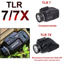 TLR 7 TLR 7X TLR 1 HL Compact Light LED Strobe Flashlight for Gk 17 T aurus 20mm Rail 500 lumens Rechargeable Constant Safe-Off