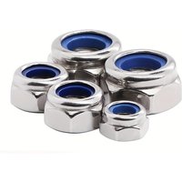 60/150 Pcs M4/M5/M6 Stainless Steel Anti-slip Self-locking Nuts, Hexagon Screw Caps, for Construction, Maintenance, Installation