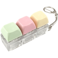 New 2/3/4 Keys Finger Keyboard Keycap Stress Relief Fidget Keychain Key Button Gadget Clicker Toy Adult