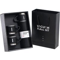 Free LOGO 3 In 1 set of Thermos Mug Leak_Proof Travel Thermo Cup for Tea Water Coffee Thermo Cafe 500ML Double Stainless Steel
