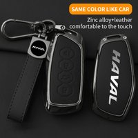 New Zinc Alloy Leather Car Key Case Cover Fob Protector Shell for Haval H9 F7x H5 H3 Great Wall 5 3 M2 H6 Coupe M4 H2 6 2022