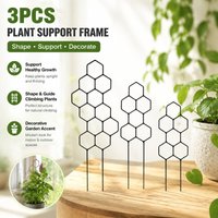 Creative Leaf Shape Climbing Trellis Cross-border Gardening Fixed Poles Outdoor Potted Plant Support Rack Vines Trailing Frame