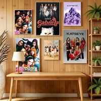 Touch a_KATSEYE MANON Poster HD Self Adhesive Wall Mural Stickers Decals for Bedroom Living Room Home Decor Gift