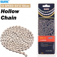 NEW SUMC Mountain Road Bicycle Shifting Chain 8 9 10 11 12 Speed Hollow Ultra Light Gold Chain 251g with Missinglink M8000 M6000