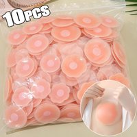 10pcs Women Silicone Lift Up Bra Invisible Push Up Reusable Self Adhesive Breast Lift Tape Nipple Cover Chest Paste Dress Bras