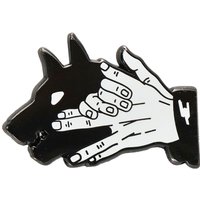 Divine Dogs of Fushiguro Megumi Hand shadow Lapel Pins wolf head Hard Metal Alloy Jacket Decoration Ornaments Jewelry