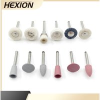 HEXION Dental Polishing Brush 12pcs Kits - Silicone RA 2.35 mm Polisher for Low Speed Handpiece - Dental Composite Polishing Kit