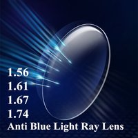 Lentilles optiques asphpopularité en résine CR-39 anti-rayons bleus indice 1.56 1.61 1.67 pour myopie hypermétropie presbytie