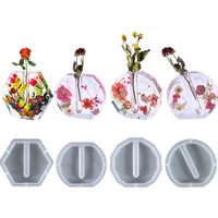 DIY Crystal Epoxy Resin Mold Irregular Test Tube Vase Water Culture Plant Silicone Mold Wholesale Epoxy Resin Molds
