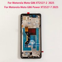 Original 6.67" P-OLED For Motorola Moto G86 Power 2025 LCD Display Screen Maosen For Moto G86 XT2527-2 LCD Frame