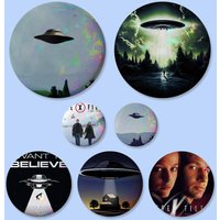 I WANT TO BELIEVE The X Files Photo Badges 25 32 44 58 75 Mm Round Cosplay Pin Bag Decor Fans Collect Friends