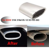 Stainless Steel Car Exhaust Muffler Tip Pipes Cover FOR BMW 3 Series 318 E90 E91 320d 318d 318i E92 E93 X3 F25 20i 28i E83 2.0i