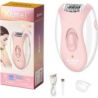 Kemei-Épilateur électrique aste pour femme, épilateur pour le visage, le corps, le maillot, les jambes, les bras, les ati elles