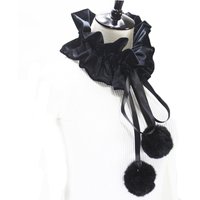 Medieval Renaissance Vintage Fake Collar Women/Men Victorian Jabot Detachable Steampunk Fake Collar Bow Tie Costume Accessory