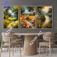 Beautiful Wilderness Pastoral Park Natural Oil Painting Landscape Art Poster Canvas Printing Living Room Bedroom Wall Decoration