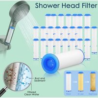 20Pcs Shower Head Filter Replacement Showerhead Remove Chlorine/Fluoride/Hard Water/Calcario Hygienic Bathroom Clean Accessories