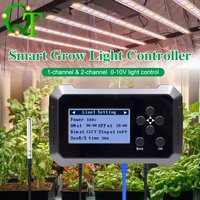 Intelligent plant light controller 1-channel and 2-channel 0-10V light control temperature and humidity controller
