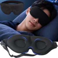 3D Rebound-Schwamm Konturierte Schlafmaske Lichtblockierende Weiche Atmungsaktive Augenbinde für Reisen, Nickerchen und Nachtruhe