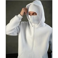 AliExpress Menand women Balaclava Y2K Gothic Harajuku Autumn and winter new windproof double hooded sweatshirt men's mask zipper sportswear