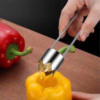 new Vegetable Slicer Cutter Corers Seed Remover Tomato Pepper Stainless Steel Gadgets Fruit Device Coring Jalapeno