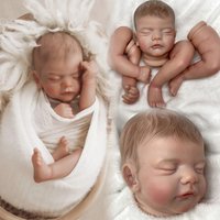 18" Sam Reborn Baby Dolls Kits Handmade Painted Unassembled Soft Vinyl Parts Lifelike Reborn Doll Kit Toys For Family