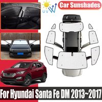 Sun Visor For Hyundai Santa Fe DM 2013 2014 2015~2017 Cars Sunshades Anti-UV Privacy Blocks Sunscreen Window Auto Accessories