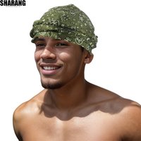 Men Women Paisley Print Headscarf Pirate Hat Outdoor Sport Cycling Bandana Sweat Absorbant Muslim Turban Bohe Style Head Wrap