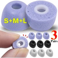 3Pairs Memory Foam Eartips For Samsung Galaxy Buds 2 Pro Anti-Slip Replacement Earbuds EarPlugs Ear Pads Caps Accessories L/M/S