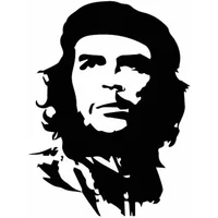 OFK Serious Celebrity Che Guevara Car Vinyl Decal Decorate Sticker Black/Silver.