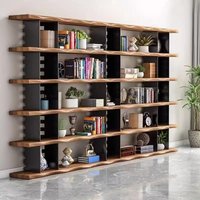 floor-to-ceiling multi-layer bookshelf storage American multifunction living room book cases regałna ksiażki home furniture