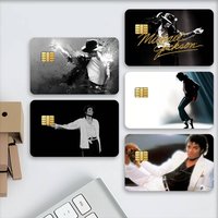 Singer Michael Jackson Credit Card Stickers Skin For Bank Debit Decorative Protection Scratch-resistant Gift 4PCS