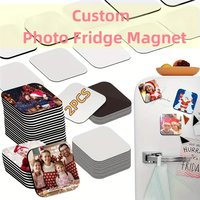 Custom 2pc Photo Fridge Magnet Personalized DIY Plastic Soft Refrigerator Magnet Kitchen Office Decor Creative Craft Gift