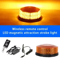 Lumière clignotante avec télécommande sans fil, voyant d'avertissement magnétique pour voiture, LED lumineuse, Rechargeable, lampe stroboscopique d'obstacle d'ingénierie sur le toit
