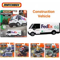 Original Matchbox N3242 Working Rigs Serise DieCast Model Car Toys FedEx Truck Box Truck Collection Boy Birthday Gift Surprise
