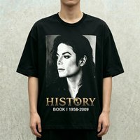 Unisex Cotton Short Sleeve Y2k Oversized Tee Michael Jackson 2026 Movie MJ HIStory Men Women T Shirt Vintage Tops for Fans Gifts